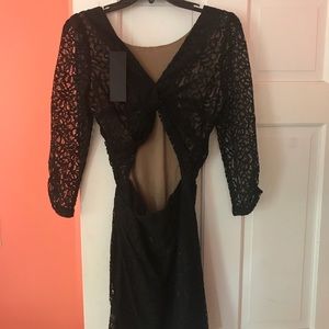 Black lace dress